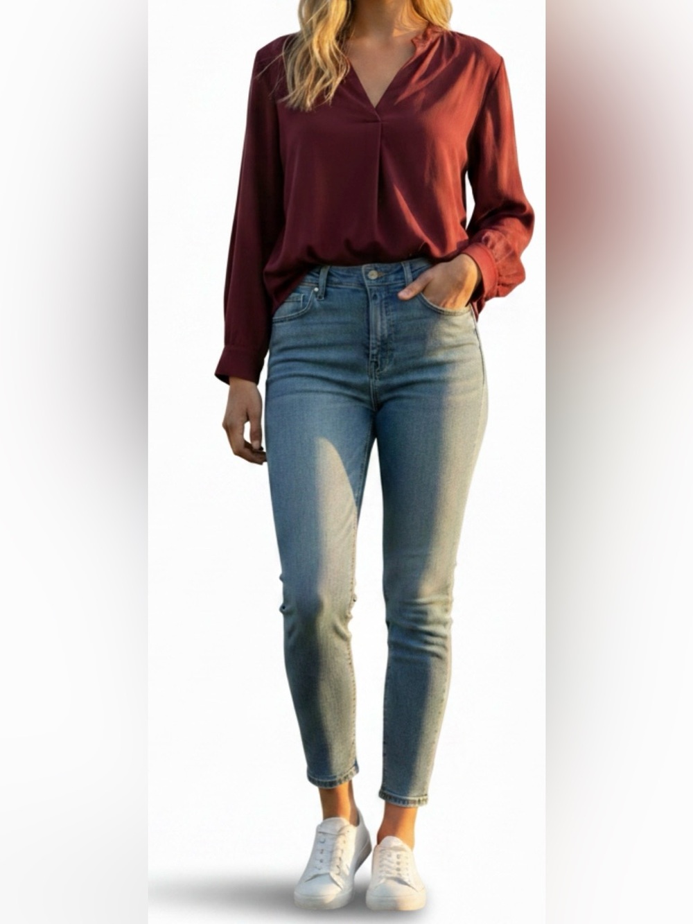 Denizen from Levi's Light Blue Skinny Jeans • Size 10W/30